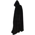 thumbnail image 4 of Velvet Christmas Hooded Cape Full Length Cosplay Costume Halloween Cape For Unisex Adults, 4 of 4