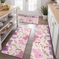 thumbnail image 2 of Pioneer Flower Floral Print Pattern Kitchen Rugs Sets Of 3,Kitchen Runner Rugs Non Skid Washable,Decorative Kitchen Floor Mats for Kitchen,Sink,Laundry,17"x30"+ 17"x47" + 17"x59", 2 of 6