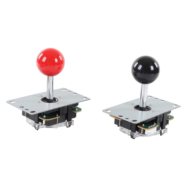 Kit de BricolaJe LED DE 2 JUGADORES, BOTONES DE DE BRICOLAJE Bola extra Lavadora ROJA Y A PRUEBA DE POLVO NEGRO PARA CORTRETENIMIENTO