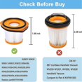 thumbnail image 3 of 8 Pack Vacuum Filter Replacement for Shark WS620 WS632 WS630 Filter, 3 of 5