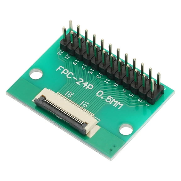 Uxcell FFC FPC Connector Board 24 Pin 0.5mm 2.54mm to 1.0mm 2.54mm Printer PCB Converter Board