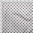 thumbnail image 3 of oneOone Cotton Silk Chocolate Brown Fabric Polka Dots Dots Sewing Material Print Fabric By The Yard 42 Inch Wide, 3 of 4
