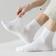 thumbnail image 4 of Men's Breathable Mesh Mid-Calf Socks Light Weight Flat Seam Socks Casual Sock for Summer, Sports, 4 of 4