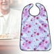 thumbnail image 3 of Baberos para adultos para comer, baberos de alimentación reutilizables de poliéster impermeables lavables Protector de ropa para mujeres y hombres Blanco Macarena Baberos Adultos, 3 of 8