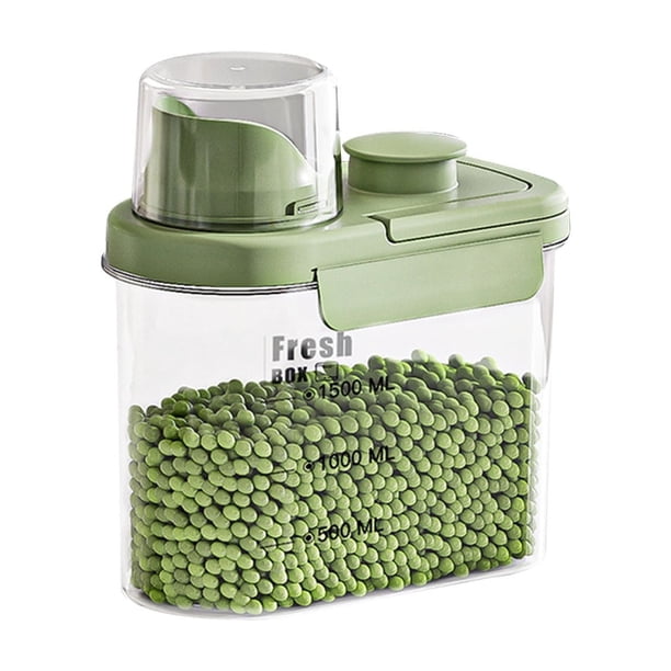 onlyliua Ofertas Flash Del Día Solo Online Caja de Almacenamiento de Cinco Granos y Granos Varios, Frasco Sellado, Frasco de Almacenamiento de Botellas Vacías de Grado Alimenticio para Cocina, Recipi