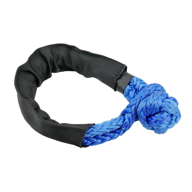 Car Broke Down With Protective Sleeve Portable UTV Strap Rope Trailer Off Road Towing Synthetic Soft Shackle ATV Winch SUV ,Wide Applicability
