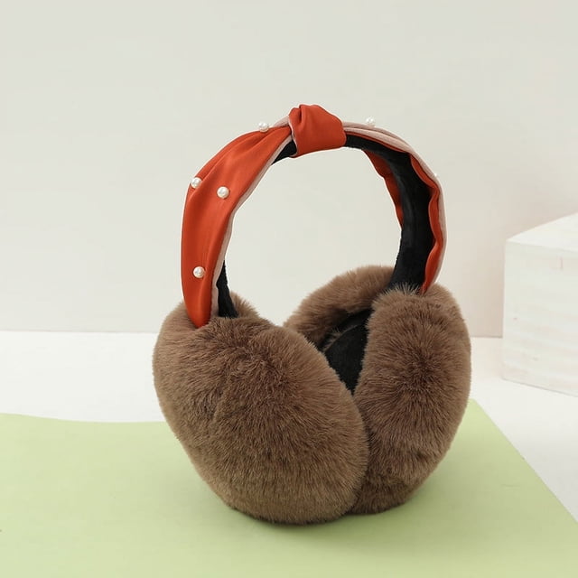 Orejeras de invierno de estilo coreano para mujer, con pelo de conejo de imitación, cálidas, con dibujos animados, resistentes al frío, gruesas y que combinan con todo