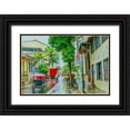 thumbnail image 1 of Murdock, Ramona 18x13 Black Ornate Wood Framed with Double Matting Museum Art Print Titled - Rainy Street Iquitos Peru, 1 of 4