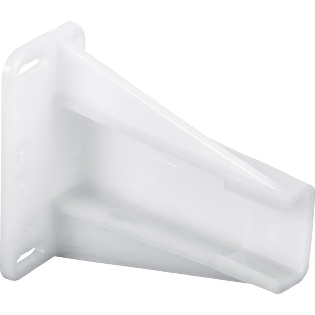 Slide-Co 221694 Conector trasero para riel de cajón, construcción de plástico, color blanco (paquete individual)