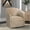 Beige, variant on Sand Swivel Chair In Beige - 360 Degree Rotation, No Assembly, Manufactured, Covering, Foam Padding, Strong And Fashionable Chair, 18" Seat Height, 20.5" Width, 22.75" Depth, 27" Arm Height