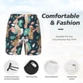 thumbnail image 5 of Lsque Mens Swim Trunks Labrador Retriever Dog Pattern - Bathing Suit Compression Liner - Beach Swim Shorts Swimwear - (S-3XL) - Stretch Quick Dry -, 5 of 9