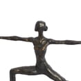 thumbnail image 5 of 14" x 12" Brass Polystone Yoga Sculpture, by DecMode, 5 of 9