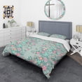 thumbnail image 3 of Designart 'Spring floral pattern in soft pastel colors' Mid-Century Modern Duvet Cover Set, 3 of 4