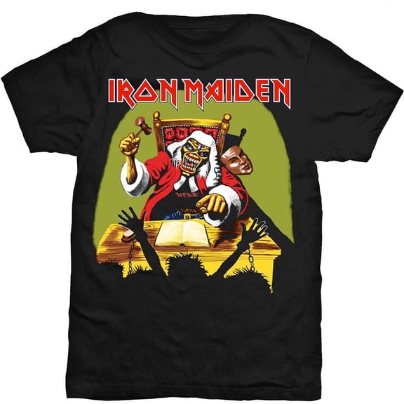Men's Iron Maiden Deaf Sentence T-shirt Small Black