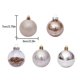 thumbnail image 5 of Bewildely 30 Uds. De bolas colgantes para árbol de Navidad, hogar, oficina, centro comercial, árbol, bolas de plástico, decoración colgante, adorno Kits de decoración para fiestas oro plata Bewildely HA000435-01B, 5 of 6