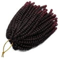 thumbnail image 6 of 3 Packs Pre-twisted Spring Twist Hair 8 inch Fluffy Pre-Twisted Passion Twists Short Mini Curly Twist For Bomb Spring Twists Crochet Braids Hair, 6 of 8