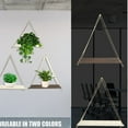 thumbnail image 2 of Wood Rope Hanging Floating Shelves , Hanging Shelves for Wall Decor, Window Rope Wood Hanging Plant Shelf, Wall Hanging Rope Shelves for Living Room, Bedroom, Bathroom and Kitchen ( White), 2 of 6