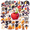 5A, variant on cartoon Halloween Theme Stickers, Waterproof Halloween Theme Sticker for Water Bottle Laptop Phone Cases Planner Skateboard Luggage Helmet Party Favor Decor, Ideal for Adults Teens Teacher Rewards
