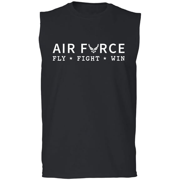 Air Force Fly Fight Win Adult Sleeveless Tee