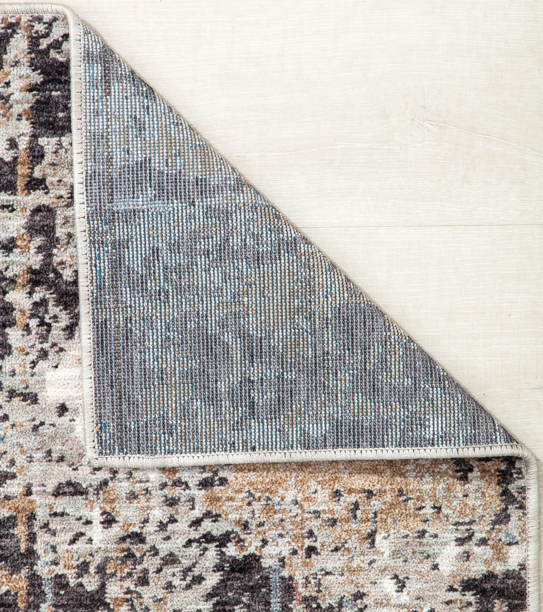 Mason Brooks Cressida CA85A Stormy Sky Abstract Contemporary Gray Area Rug, 2'6" x 8'