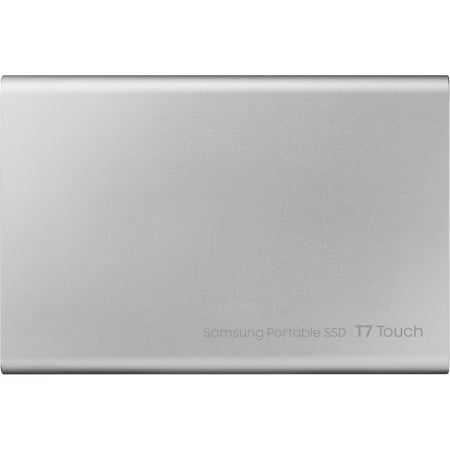 Samsung - T7 Touch 1TB External USB 3.2 Gen 2 Portable SSD with Hardware Encryption - Silver