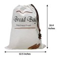 thumbnail image 3 of Bread Storage Bag - Reusable Bags for Bakery Supplies and Food Storage - Set of 2 Zero Waste Grocery Bread Keeper Bag FREE Branded Eyeglass Pouch, 3 of 4