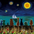 thumbnail image 5 of Bewildely 5D resina diamante puntada DIY taladro ciudad árbol playa Luna pintura serie adorno del hogar imagen Artesanía, 5 of 5