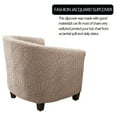 thumbnail image 5 of AIGIA Club Chair Covers Slipcover 1Piece Leaf Jacquard Stretch Tub Chair Cover Barrel Chair Covers Couch Furniture Protector, 5 of 10