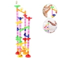 thumbnail image 1 of Track Blocks Marble,  Race Track Bright Colors Develop Ability Attractive  For Babies 80pcs, 1 of 8