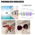 thumbnail image 2 of Rimless Rhinestone Sunglasses Women Men Fashion Gradient Lens Glasses Sun R1A8, 2 of 8