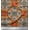 Medium Orange, variant on Soimoi Cotton Duck Fabric Tiles Moroccan Fabric Prints by Yard 42 Inch Wide