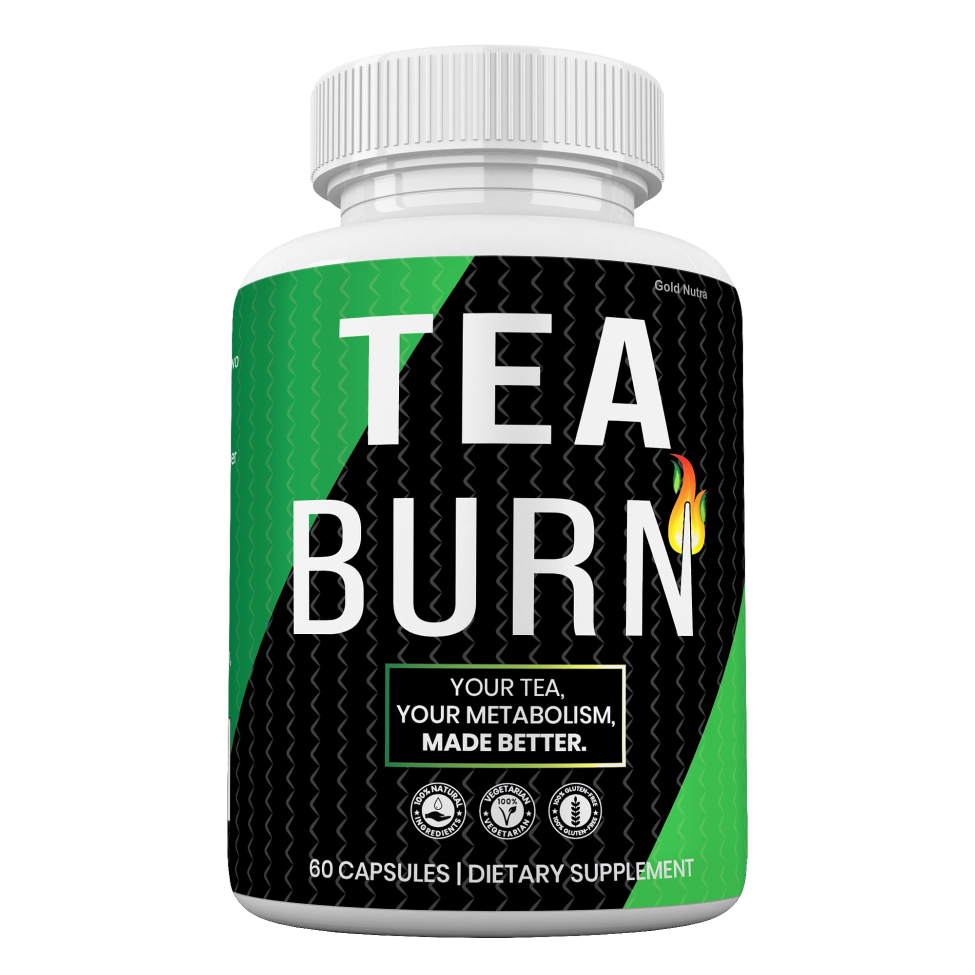 Tea Burn Now In Pills, Powerful Formula, Maximum Strength, Effective for Women and Men (1 Pack)