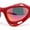 Red - Fuchsia Mirror, variant on Mens Large Coverage Aerodynamic Vented Thick Plastic Wrap Sport Sunglasses All Black