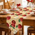 thumbnail image 2 of Farmhouse Apples Table Runner Linen Burlap Table Runner 90 Inches Long Country Tropical Fruits Watercolor Dresser Scarves for Kitchen Island Coffee Dining Party Wedding Banquet Holiday Decor 13"x90", 2 of 8