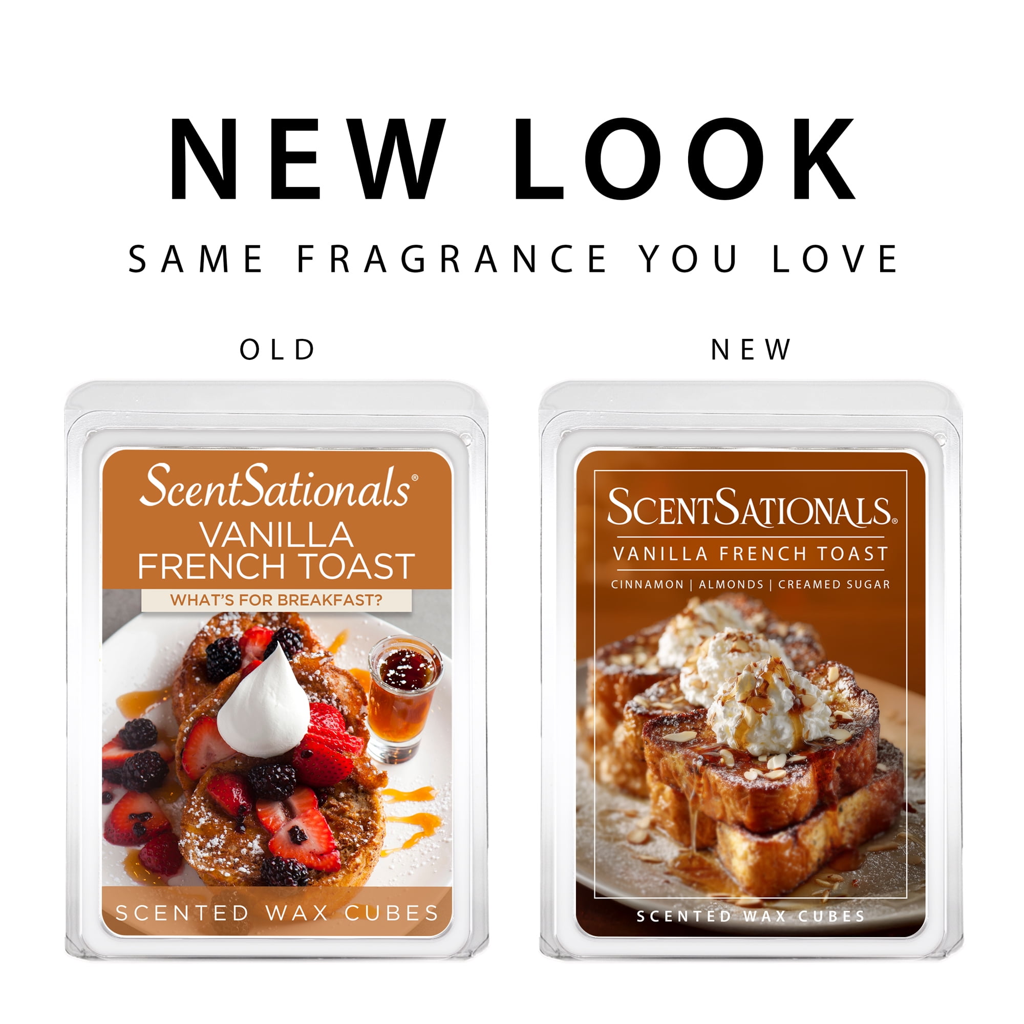 (4 pack) Vanilla French Toast Scented Wax Melts, ScentSationals, 2.5 oz
