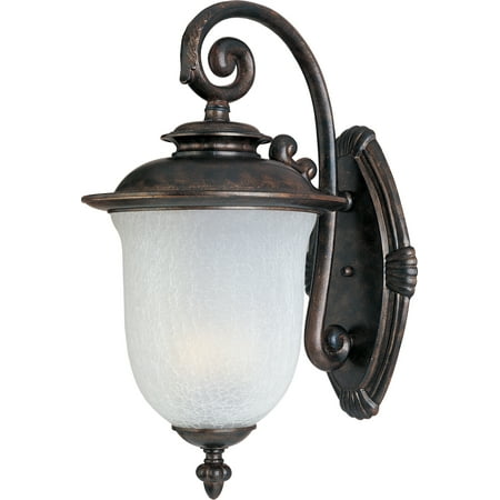 Maxim 3094 Cambria 17" 2 Light Wall Sconce - Chocolate / Frost Crackle Glass