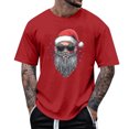thumbnail image 1 of Tops para hombre, blusas y camisas de manga corta con cuello redondo para hombre, camiseta informal con cuello redondo y estampado para hombre, blusa de manga corta, blusa de poliéster para hombre, 1 of 4