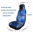thumbnail image 5 of Easy to Install Car Universal Seat Cover, Blue Line Circle Four Seasons Universal Front Seat Cover, 2-Piece, 5 of 8