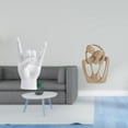 thumbnail image 2 of Estatua del gesto de la roca,Figuras de estatuas de dedos con gestos de música rock,Estatua abstracta,Estatua abstracta,decoración para el hogar,escultura de pareja,Decoraciones de figuras, 2 of 8