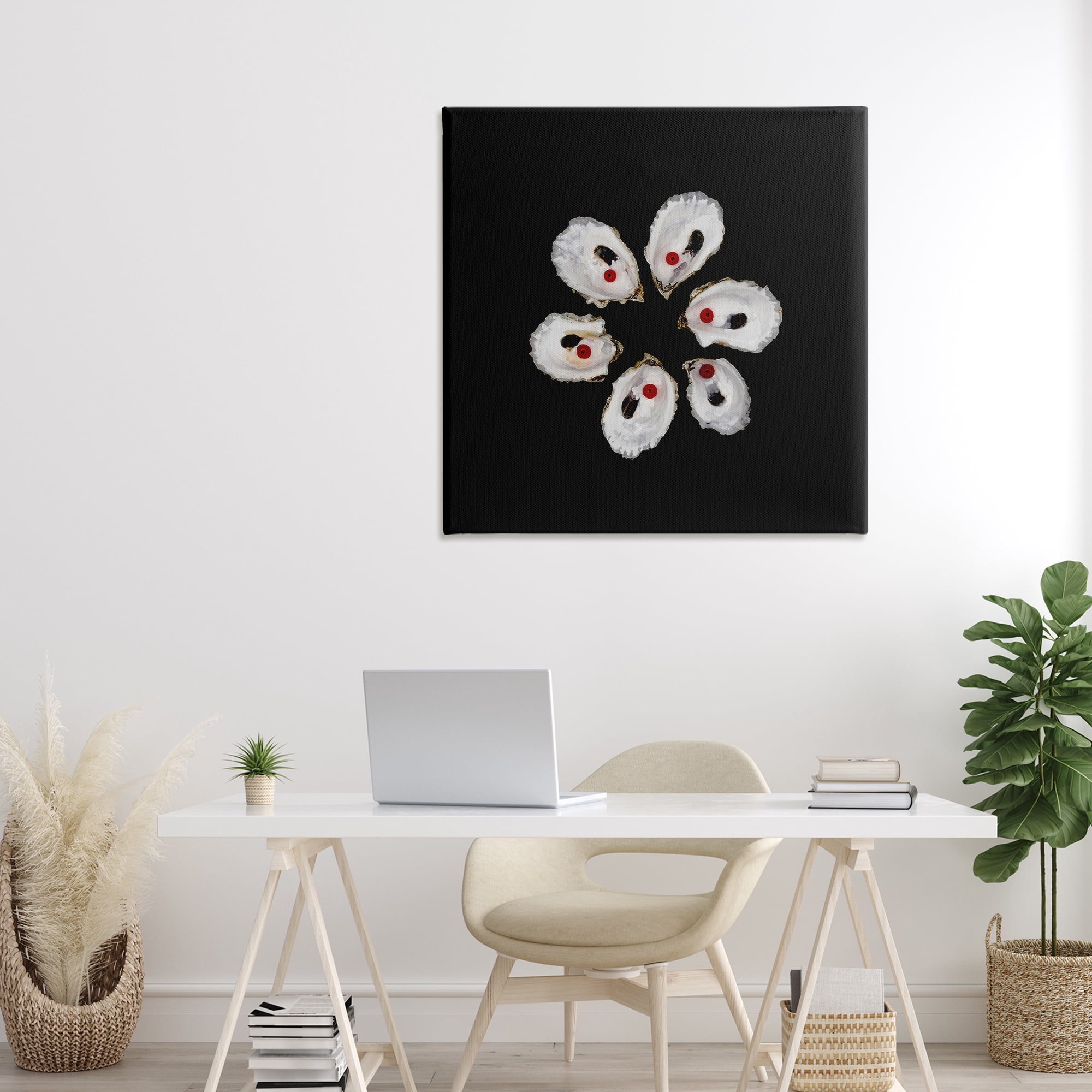 Stupell Industries Oyster Shells Symmetry Canvas Wall Art, design by Beth Adoette