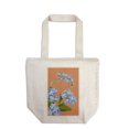 thumbnail image 1 of Forget-Me-Nots, Letterpress (100% Cotton Canvas Reusable Tote Bag), 1 of 3