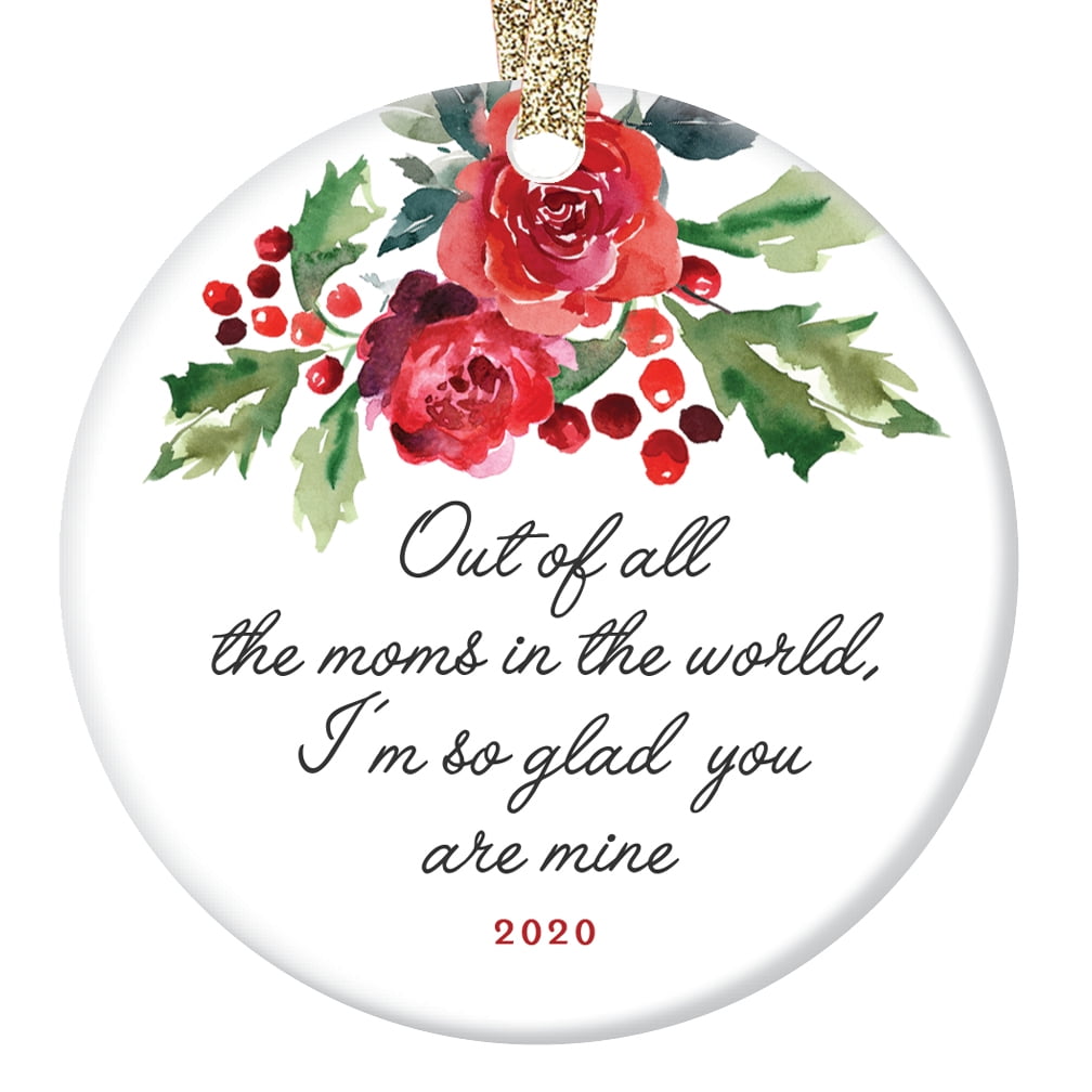 Christmas Ornament Gift for Special Mother Beautiful Holly ...