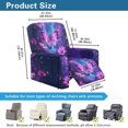 thumbnail image 6 of Yuyamidu Purple Butterfly Reclining Chair Covers 4 Pieces Non Slip Recliner Chair Covers for Living Room Replacement Lazyboy Cover for Recliner Chair Gift for Holiday, 6 of 8