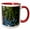 Red/White, variant on 3drose, Usa, Colorado, American Basin, Alpine Spring Beauty and Forget-me-not, 11oz Two-tone Yellow Mug