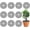 80cm x 80cm - Black-White, variant on Tree Weed Barrier Mats Permeable Reversible Mulch Rings for Garden Landscaping and Potted Plant Protection 31.5" x 31.5" Black and White 10-Pack