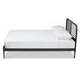 thumbnail image 1 of Bowery Hill Industrial Black Finished Metal Queen Size Platform Bed, 1 of 6