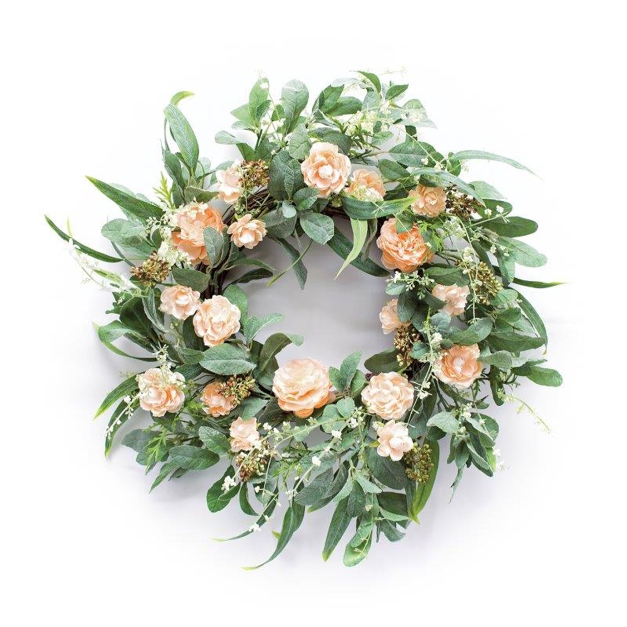 Floral Wreath 24"D Polyester