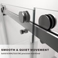 thumbnail image 4 of UKD01 61 to 65 in. x 66 in. H Frameless Double Sliding Shower Door in Matte Black with 3/8 in. (10mm) Clear Glass, 4 of 7