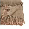 thumbnail image 2 of Fennco Styles Sevan Collection Bohemian Tufted Fringe 100% Cotton 50 x 60 Inch Throw â€“ Taupe Throw Blanket, 2 of 3