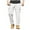 White, variant on BLCHUNen Cargo Pants for Men Casual Elastic Waist Loose Breathable Athletic Gym Sports Workout Pants with Multi Pocket